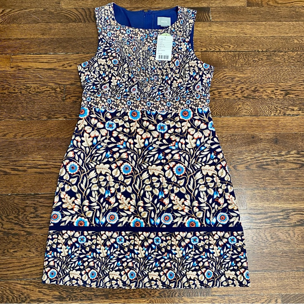 Maeve Anthropologie Blue Floral Dress
